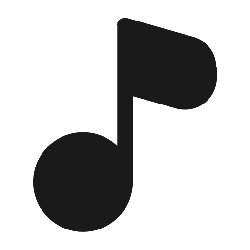 Music fill icon, filled style, from Mage Icons