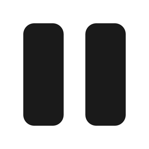 Pause fill icon, filled style, from Mage Icons