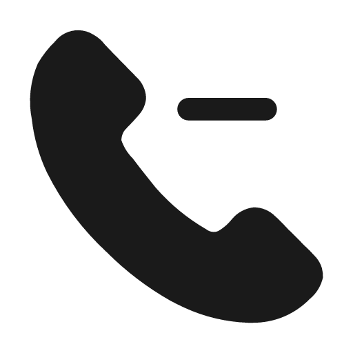 Phone minus fill icon, filled style, from Mage Icons