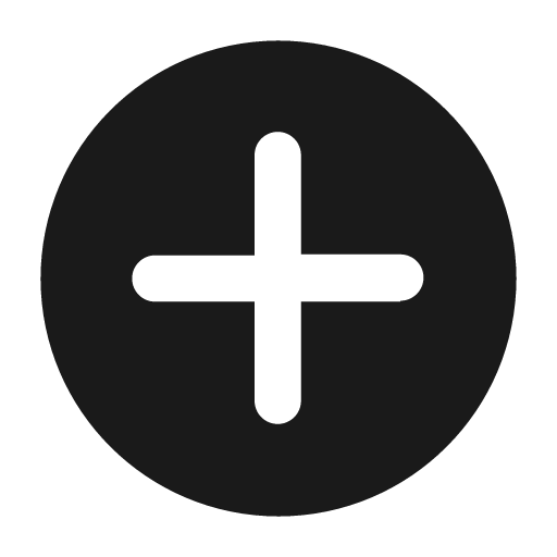 Plus circle fill icon, filled style, from Mage Icons