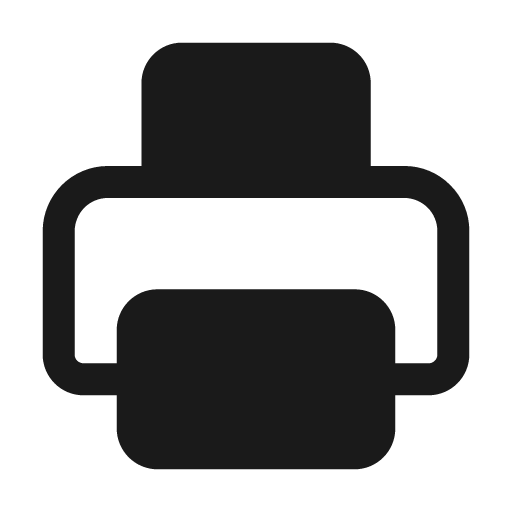 Printer fill icon, filled style, from Mage Icons