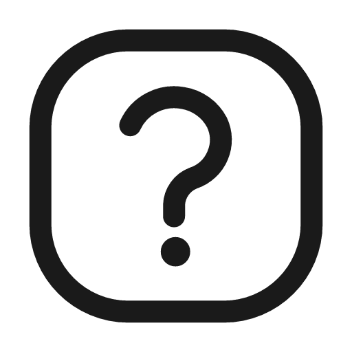 Question mark square icon, line style, from Mage Icons
