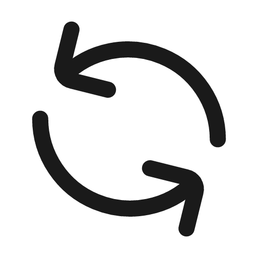 Reload reverse icon, line style, from Mage Icons