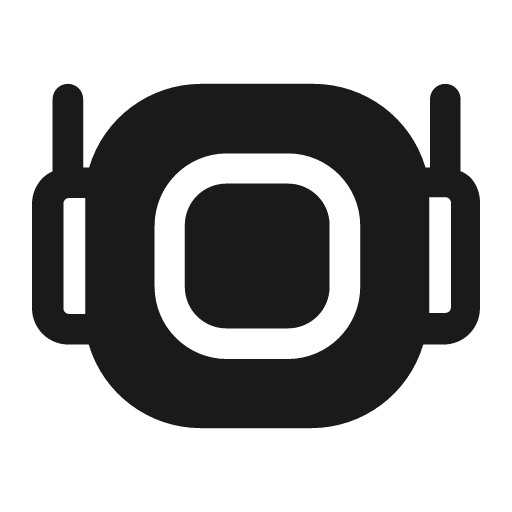 Robot screen fill icon, filled style, from Mage Icons