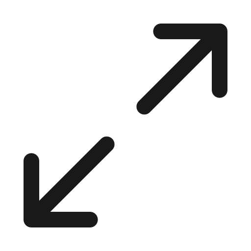 Scale up icon, line style, from Mage Icons
