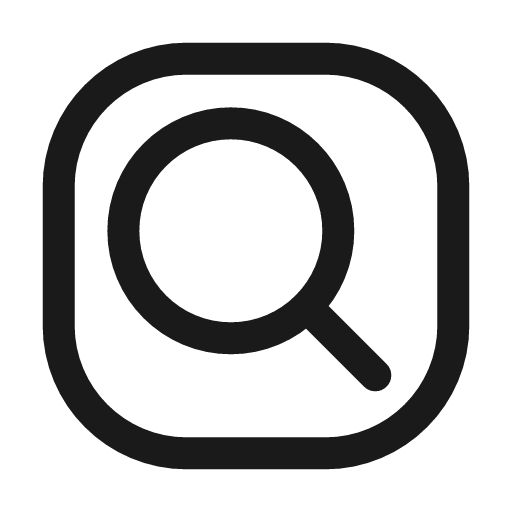 Search square icon, line style, from Mage Icons