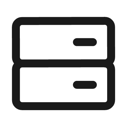Server icon, line style, from Mage Icons