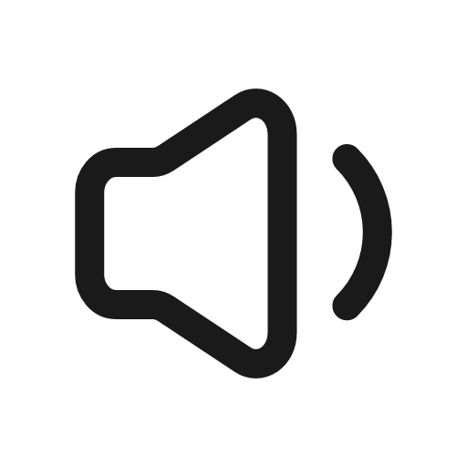 Volume down icon, line style, from Mage Icons