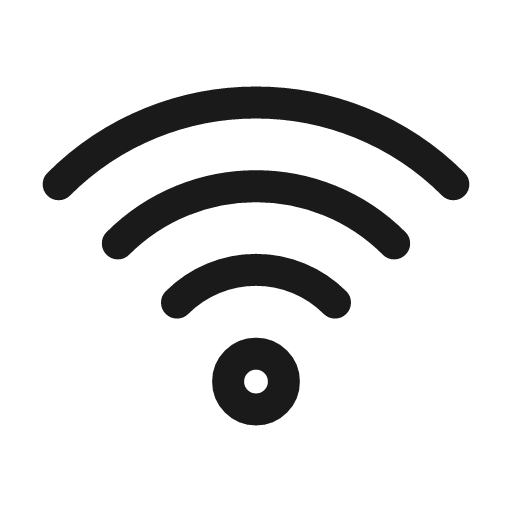 Wifi icon, line style, from Mage Icons