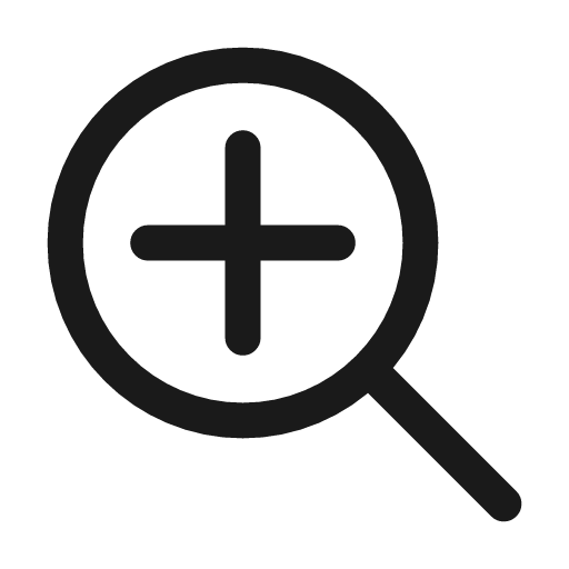 Zoom in icon, line style, from Mage Icons