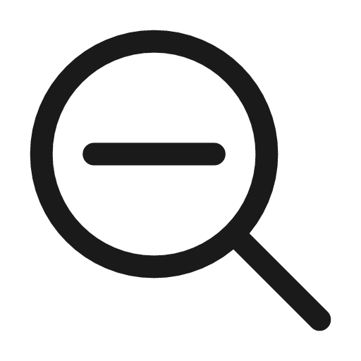 Zoom out icon, line style, from Mage Icons