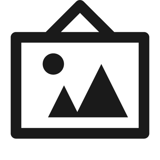 Art gallery icon, solid style, from Maki