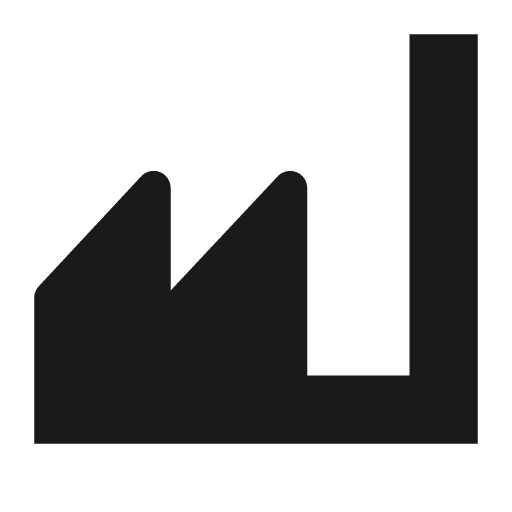 Industry icon, solid style, from Maki