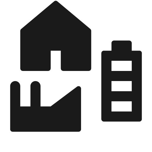 Landuse icon, solid style, from Maki