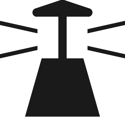 Lighthouse icon, solid style, from Maki