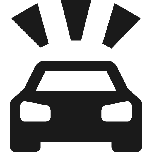 Road accident icon, solid style, from Maki