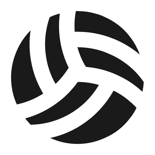 Volleyball icon, solid style, from Maki