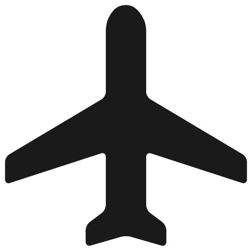 Airport icon, solid style, from Map Icons
