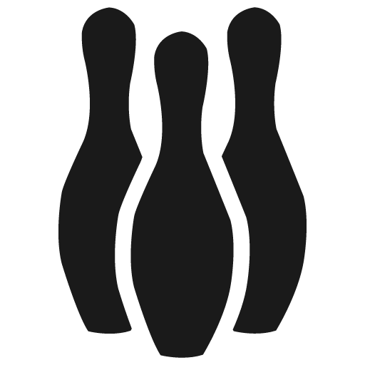 Bowling alley icon, solid style, from Map Icons