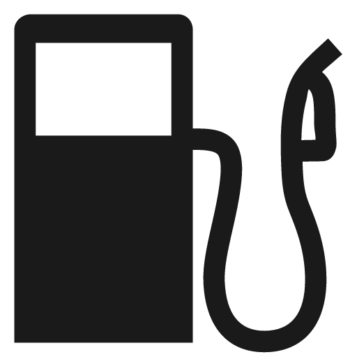 Gas station icon, solid style, from Map Icons