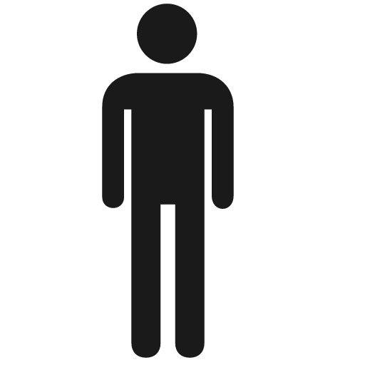 Male icon, solid style, from Map Icons