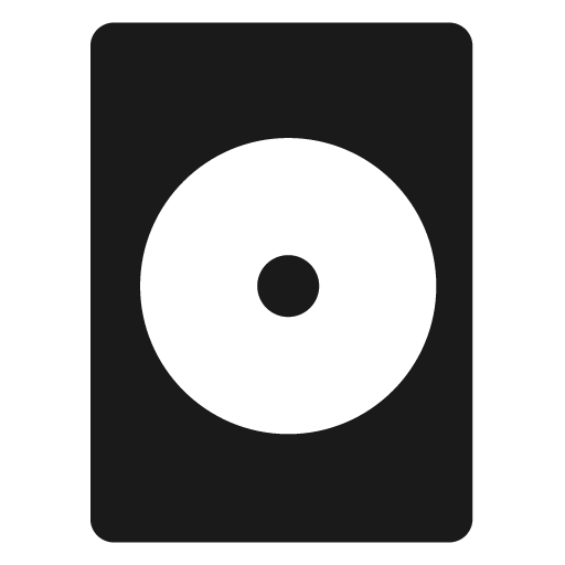 Movie rental icon, solid style, from Map Icons