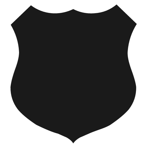 Sheild icon, solid style, from Map Icons