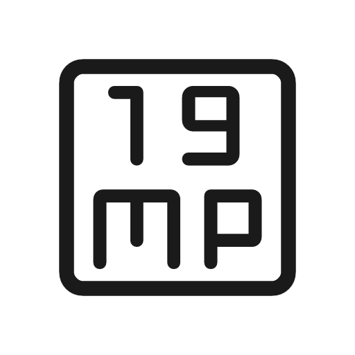 19mp outline rounded icon, rounded style, from Material Symbols Light