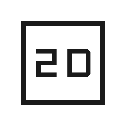 2d outline sharp icon, sharp-cornered style, from Material Symbols Light