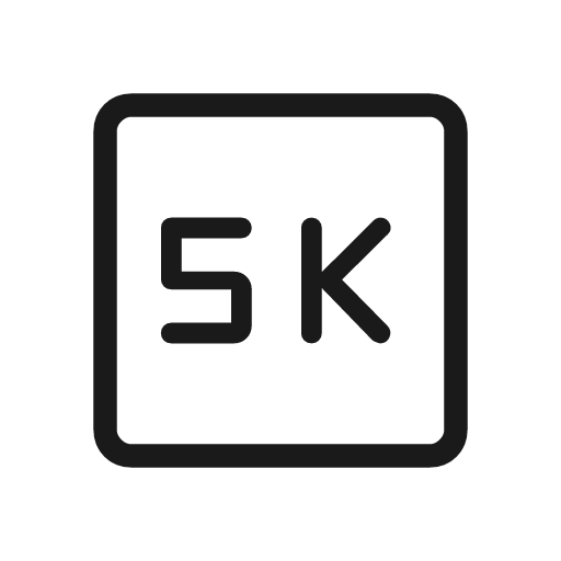 5k outline rounded icon, rounded style, from Material Symbols Light