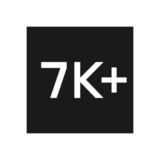 7k plus sharp icon, sharp-cornered style, from Material Symbols Light