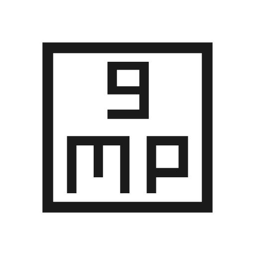 9mp outline sharp icon, sharp-cornered style, from Material Symbols Light