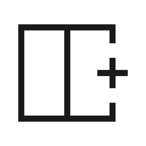 Add column right outline icon, outline style, from Material Symbols Light