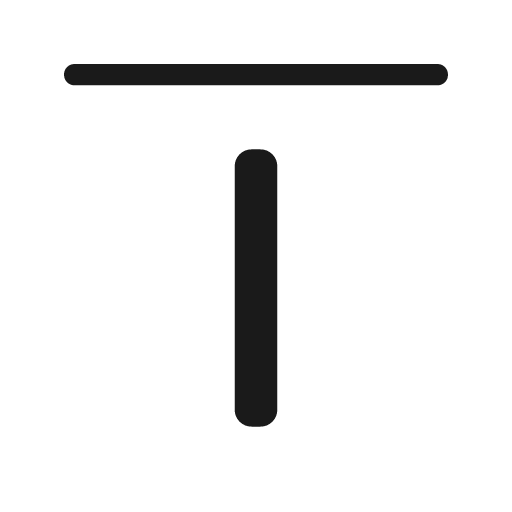Align flex start rounded icon, rounded style, from Material Symbols Light