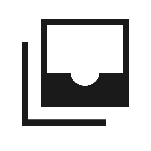 All inbox sharp icon, sharp-cornered style, from Material Symbols Light