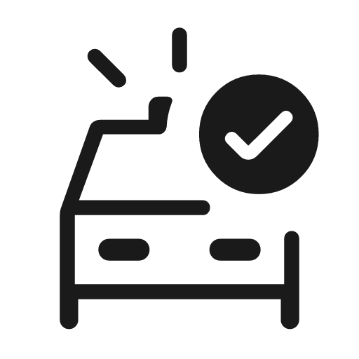 Ambulance outline rounded icon, rounded style, from Material Symbols Light