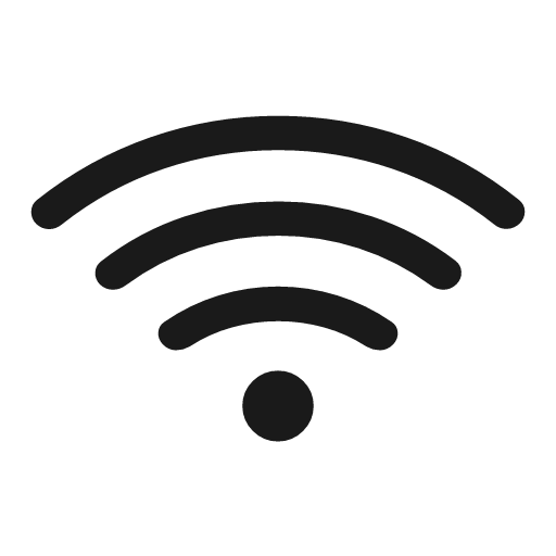 Android wifi 4 bar rounded icon, rounded style, from Material Symbols Light