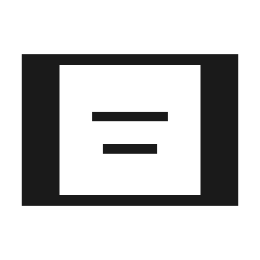 Aod tablet sharp icon, sharp-cornered style, from Material Symbols Light