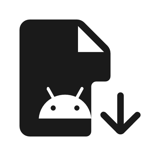 Apk install rounded icon, rounded style, from Material Symbols Light
