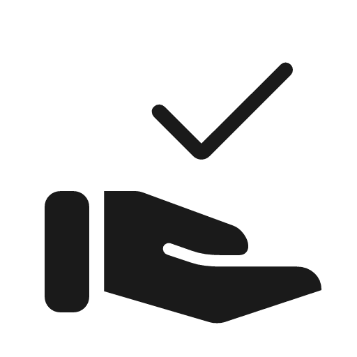 Approval delegation rounded icon, rounded style, from Material Symbols Light
