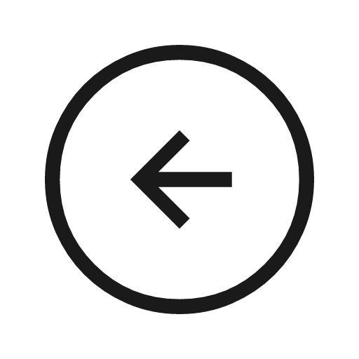 Arrow circle left outline icon, outline style, from Material Symbols Light