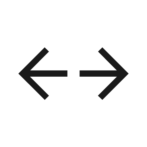 Arrows outward icon, solid style, from Material Symbols Light