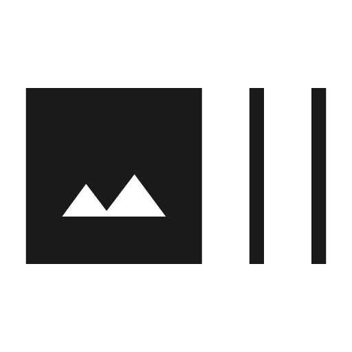 Art track sharp icon, sharp-cornered style, from Material Symbols Light