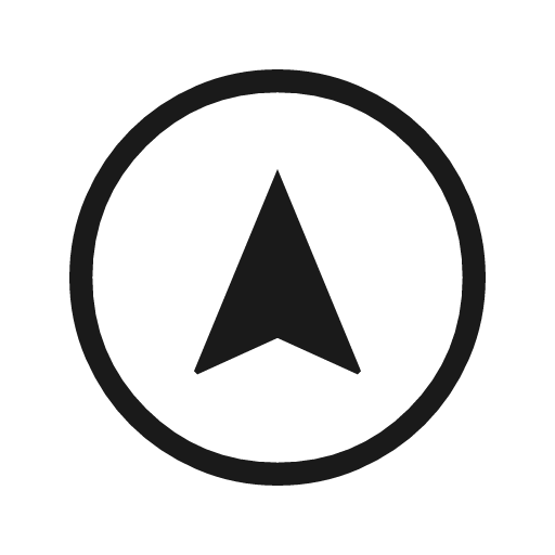 Assistant navigation outline icon, outline style, from Material Symbols Light