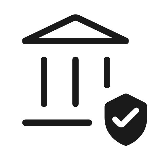 Assured workload outline rounded icon, rounded style, from Material Symbols Light