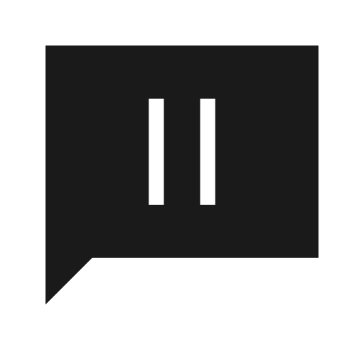 Auto read pause sharp icon, sharp-cornered style, from Material Symbols Light