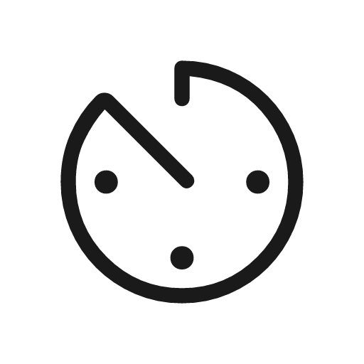 Av timer rounded icon, rounded style, from Material Symbols Light