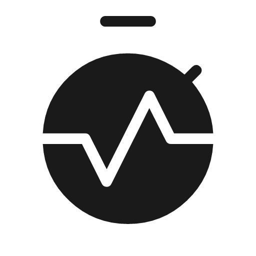 Avg time rounded icon, rounded style, from Material Symbols Light
