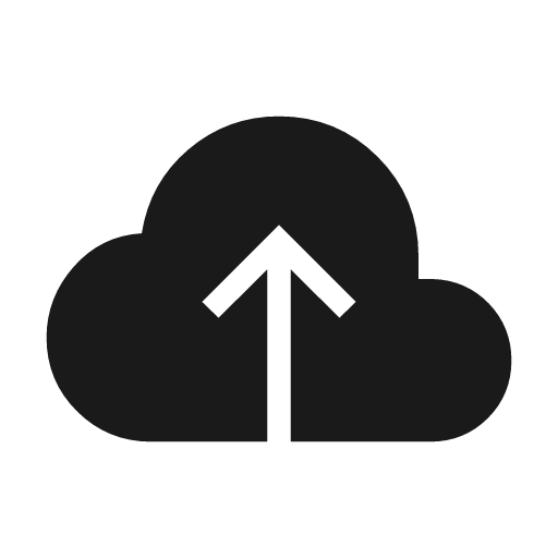 Backup icon, solid style, from Material Symbols Light