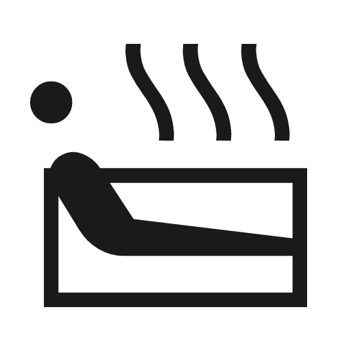 Bath soak sharp icon, sharp-cornered style, from Material Symbols Light